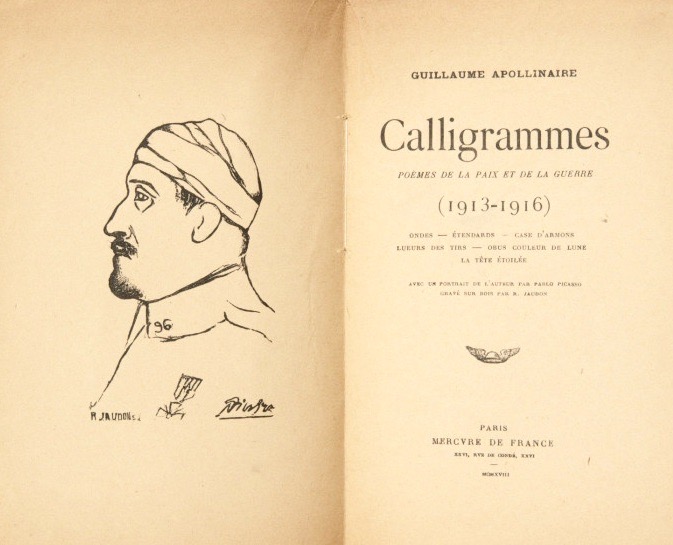 アポリネール 「ネクタイと腕時計」 Apollinaire «La Cravate et la Montre» 詩と絵画の融合『カリグラム